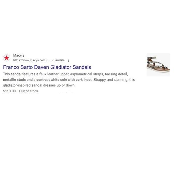 New! Franco Sarto Daven Gladiator Sandals in Mustard - Size 7.5 / EU 37.5 - Picture 11 of 11